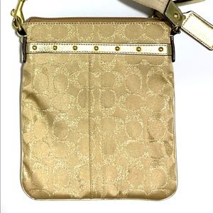 Gold Coach Bag! Never Used!